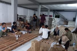 Polres Kaur Monitoring Kegiatan Pengecekan dan Penyortiran Tinta Pemilu 2024