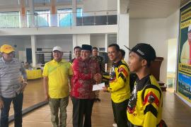 Kapolres Kaur Damping Gubernur Bengkulu dalam Kegiatan Bakti Amal Trail Adventure Kaur