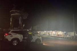 Pantau Arus Lalin dan Daerah Rawan Balap Liar, Sat Lantas Polres Kaur Patroli Blue Light