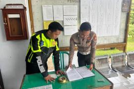 Satgas Kamsetibcarlantas Polres Kaur, Sambangi KPUD Sampaikan Imbauan Ciptakan Pemilu Damai 