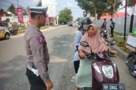 Unit Turjagwali Sat Lantas Polres Kaur Gelar Patroli Tindak Pengendara yang Melanggar