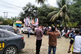 Polres Kaur Monitoring Kegiatan Sosialisasi Hari Pemungutan Suara Pemilu Tahun 2024 Oleh PPK Kaur Selatan