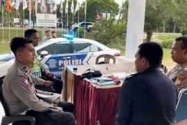 Satgas Kamseltibcar OMB Nala 2023/2024 Polres Mukomuko Sambangi KPU dan Bawaslu Mukomuko