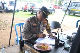 Kasubsatgas Dokliput Lakukan Monitoring Personel Pengamanan di Kantor KPU Provinsi