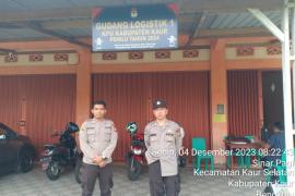 Gudang Logistik KPUD Kaur, Dijaga Ketat oleh Personel OMB Polres Kaur 
