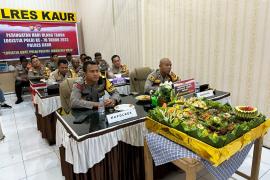 Polres Kaur Ikuti Peringatan HUT Logistik Polri Ke-76 Tahun 2023 Daring Melalui Zoom 