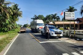 Sat Lantas Polres Kaur Lakukan Pengawalan Pendistribusian Logistik Surat Suara Presiden dan Wakil Presiden