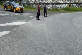 Cegah Aksi Kejahatan dan Pantau Situasi di Seputaran Wilkum, Sat Samapta Polres Kaur Gelar Patroli 