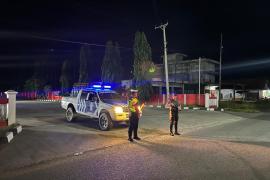 Pantau Arus Lalin di Jalan Lintas Sumatera, Sat Lantas Polres Kaur Patroli Blue Light