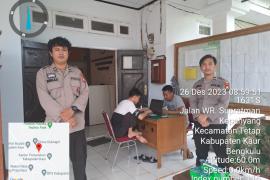 Tingkatkan Sistem Pengamanan di Kantor KPUD, Personel Polres Kaur Gelar Patroli 