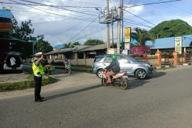 Sat Lantas Polres Kaur Gatur Lalin Pagi Hari Hindari Kemacetan dan Laka Lantas 