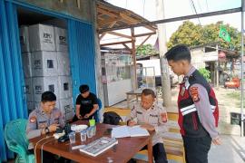 Polres Kaur Patroli Dialogis, Sambangi Kantor KPUD, Kantor Bawaslu, dan Gudang Logistik Antispasi Gangguan Kamtibmas