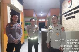 Patroli OMB Jelang Pemilu, Polres Kaur Lakukan Pengamanan di Kantor KPUD 