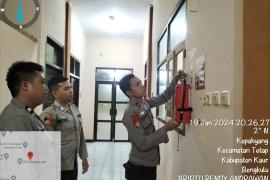 Tingkatkan Kewaspadaan dan Peduli Lingkungan Polres Kaur Gelar Patroli di Kantor Bawaslu 