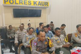 Polres Kaur Ikuti Kegiatan Zoom Meeting Sosialisasi Teknis Panduan Program Beyond Trust Presisi TW I Tahun 2024