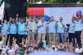 Puluhan Ribu Masyarakat Tegal dan Brebes Padati Kampanye Akbar Prabowo-Gibran 