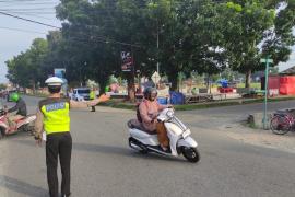 Sat Lantas Polres Kaur Patroli Pantau Arus Lalin Pagi Hari