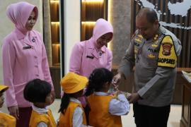 Polres Kepahiang Sambut Anak TK Kemala Bhayangkari 30 Kepahiang