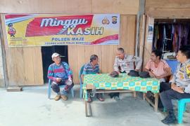 Jalin Komunikasi dan Tampung Aspirasi Serta Informasi dari Warga, Polsek Maje Gelar Minggu Kasih 
