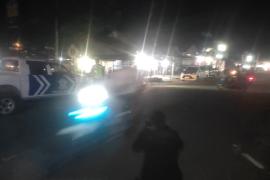 Sat Lantas Polres Kaur Patroli Blue Light Jalan Lintas Bengkulu Lampung