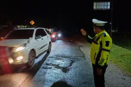 Pantau Arus Lalin di Jalan Lintas, Polres Kaur Gelar Patroli 
