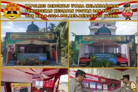 Kapolres Bengkulu Utara Melaksanakan Pengecekan Kesiapan Posyan dan Pospam Ops Nala 2024 