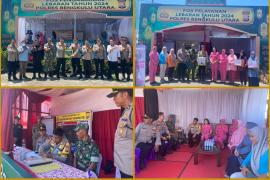 Kapolres Bengkulu Utara Bersama Bhayangkari Berikan Tali Asih Petugas Jaga Pos Pam dan Pos Yan