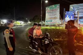 Patroli Presisi, Personel Sat Samapta Polres Kaur Pantau Seputaran Wilkum         