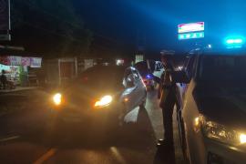 Jaga Keamanan dan Kelancaran Lalin, Polres Kaur Patroli Blue Light 