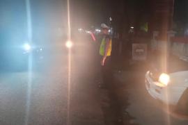 Jaga Kelancaran Arus Lalu Lintas, Sat Lantas Polres Kaur patroli Blue Light