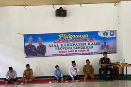 Polres Kaur Hadiri dan Lakukan Pengamanan Pelepasan Calon Jemaah Haji Kabupaten Kaur Tahun 1445 H / 2024 M 