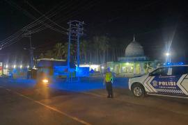 Upaya Jaga Keamanan dan Kelancaran Lalin,  Sat Lantas Polres Kaur Patroli Blue Light