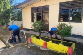 Ciptakan Suasana Kerja yang Nyaman, Waka Polsek Pimpin Kurve Bersama