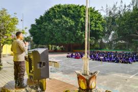 Polsek Ketahun Hadiri Pembukaan MPLS dan Gelar Penyuluhan Bahaya Narkoba dan Edukasi Tertib Berlalulintas di SMAN 05 BU