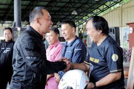 Dorong Perilaku Tertib Berlalu Lintas, Jasa Raharja Bersama Komunitas Motor Tomohon Gelar Safety Riding dan Pembersihan Rambu Lalu Lintas