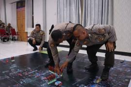 Polres Mukomuko Gelar Pemaparan Tactical Floor Game Pilkada 2024