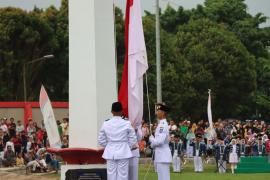 Sukses, Upacara Penurunan Bendera HUT ke-79 RI di Bengkulu Utara  Berjalan Lancar