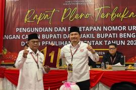 Pasangan Arie Sumarno dapatkan Nomor Urut 1 di Pilkada Bengkulu Utara