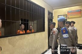 Pastikan Aman, Piket Pawas Polres Kaur Cek dan Kontrol Ruang Tahanan