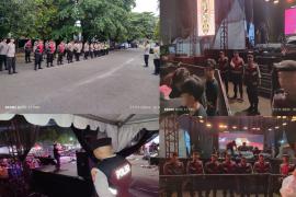 Personel Polresta Bengkulu Pengamanan Konser Melakito Fest 2024 