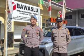 Kembali Amankan Kantor Penyelenggara Pemilu, Polres Kepahiang Terjunkan Personel untu Menjaga Keamanan 