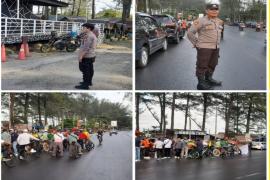 Polsek Ratu Agung Amankan Kegiatan Sepeda Santai HUT Kementerian Agama RI dengan Lancar