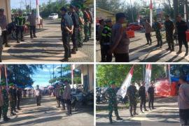 Polresta Bengkulu Gelar Apel Serah Terima Piket Pengamanan Pos Terpadu Gerbang Tol Bengkulu