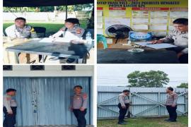 Pemantauan Rutin Kantor KPU Kota Bengkulu, Satgas Pastikan Keamanan Logistik Pemilu