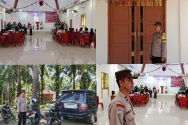 Polsek Kampung Melayu Berikan Pengamanan Khidmat pada Ibadah Mingguan Gereja GPI Sumber Jaya