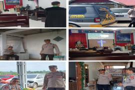 Polsek Selebar Amankan Ibadah Mingguan Pasca Natal dan Tahun Baru 2025