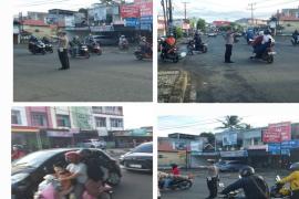 Personel Polsek Gading Cempaka Amankan Arus Pagi di Simpang Jalan KS Tubun