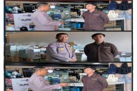 Bhabinkamtibmas Sawah Lebar Laksanakan Sambang di Gramedia, Berikan Himbauan Kamtibmas