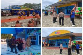 Polsek Muara Bangkahulu Amankan Soft Opening Tirta Amerta Water Park Bengkulu