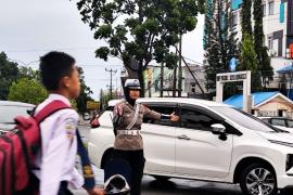 Pelayanan Polri untuk Masyarakat, Polresta Bengkulu Gelar Pengaturan Lalu Lintas Pagi Hari